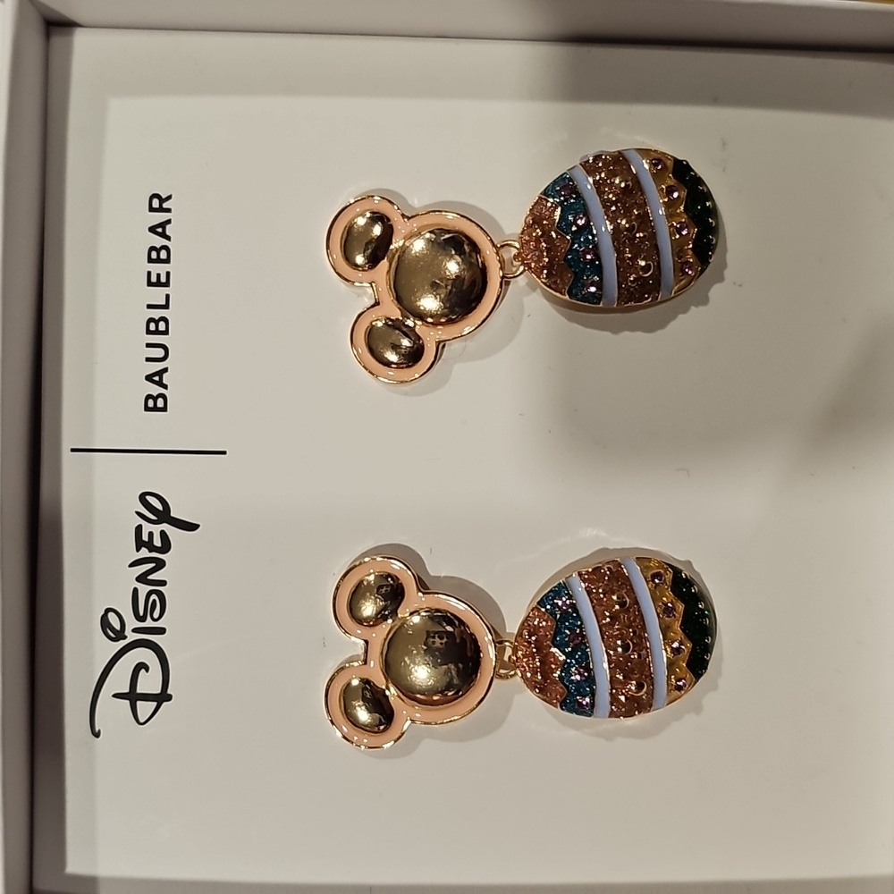 Disney BaubleBar Mickey Easter Egg Earrings NIB